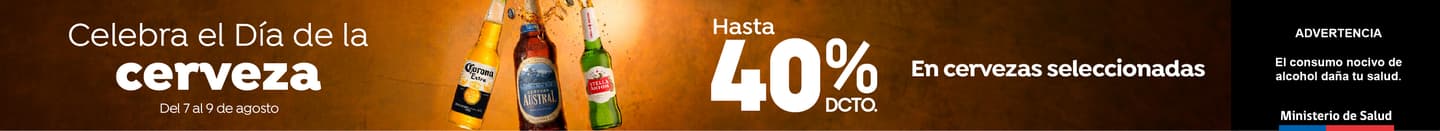 Especial - Día de la Cerveza hasta 40% - 07-08-2026 al 09-08-2026