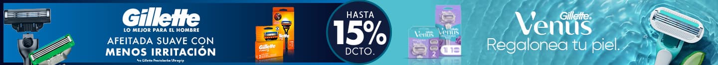 p & g gillette hasta 15%