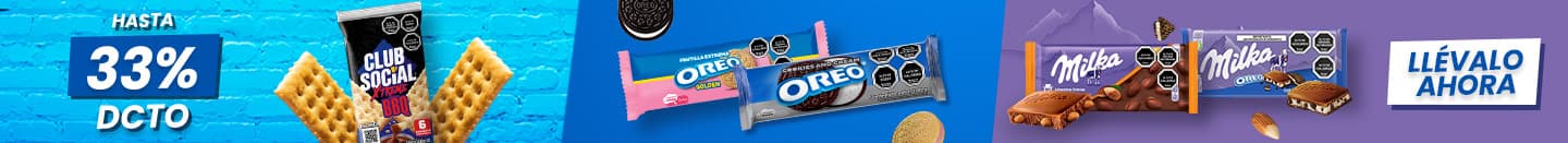 Huincha home proveedor - MONDELEZ - HUINCHA OREO, MILKA Y CLUB SOCIAL - 25-08-2026 al 31-08-2026