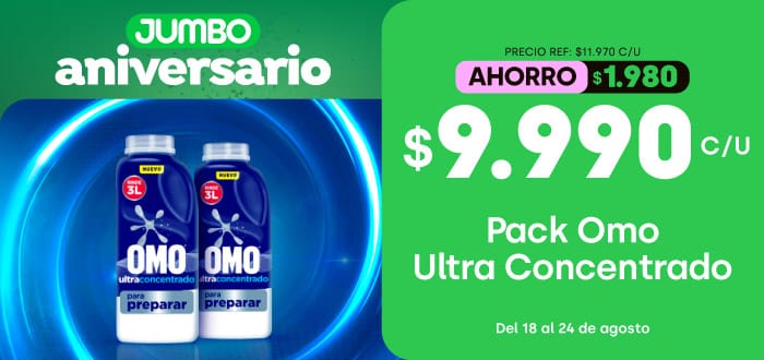 Banner ppal proveedor unilever Omo ultra concentrado