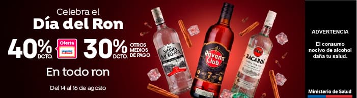 Especial - Todo el Ron 40% TC 30% TMP - 14-08-2026 al 16-08-2026