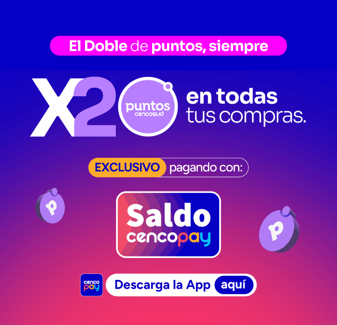 CencoPay - Banner de Doble Acumulación - 16-10-2026 al 31-10-2026