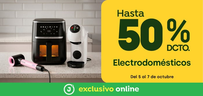 Cyber - ELECTRODOMESTICOS HASTA 50% DE DESCUENTO - 05-10-2026 al 07-10-2026