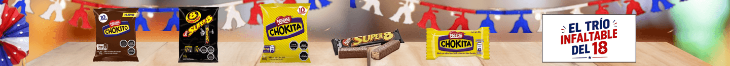 Huincha home proveedor - NESTLE - SUPER 8, CHOKITA Y CHOKITO TRIO 18CHERO - 08-09-2026 al 14-09-2026
