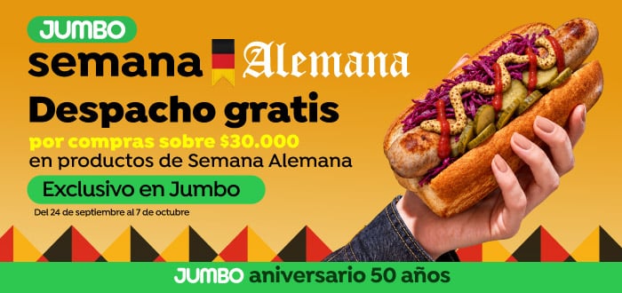 Especial - Despacho gratis por compras sobre 30.000 en productos de Semana Alemana - 24-09-2026 al 07-10-2026