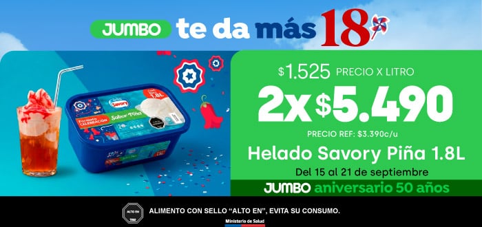 NESTLÉ - 18 SEPT HELADO DE PIÑA 1.8L A 2X$5.490 (PPUM: 1.525 X LT)